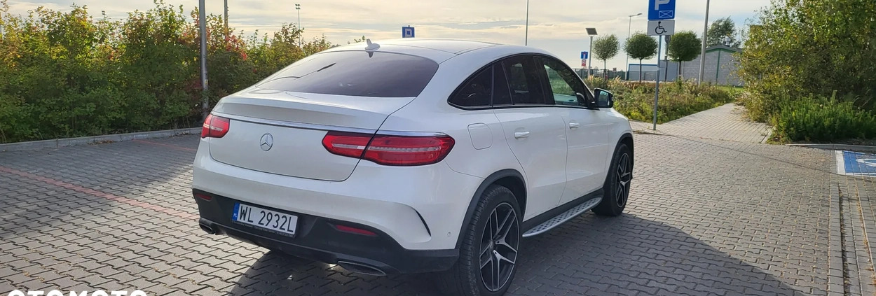 Mercedes-Benz GLE cena 209100 przebieg: 128000, rok produkcji 2016 z Warszawa małe 37
